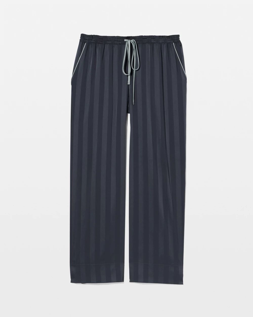 Satin Shadow Stripe Pajama Pant