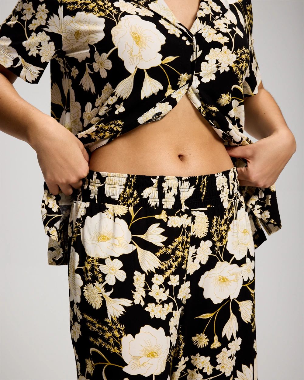 Cool Nights Cropped Pajama Pants