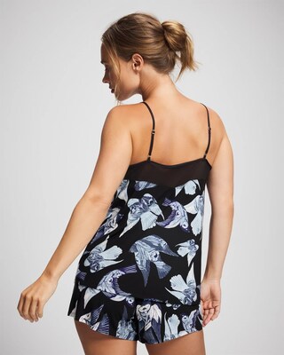 Mesh Trim Pajama Cami click to view larger image.