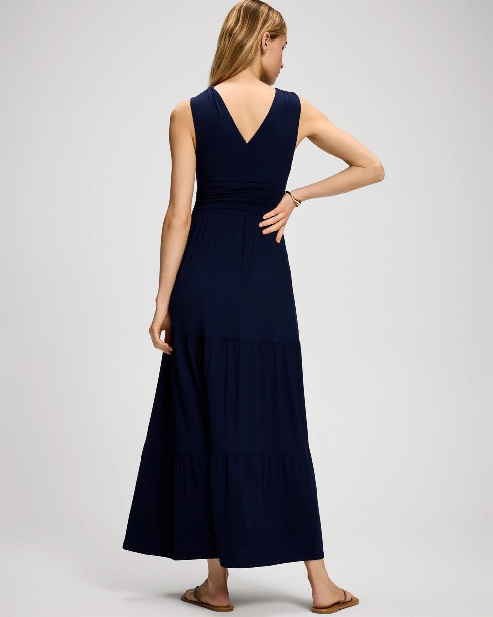 Soft Jersey Goddess Tiered Maxi Dress