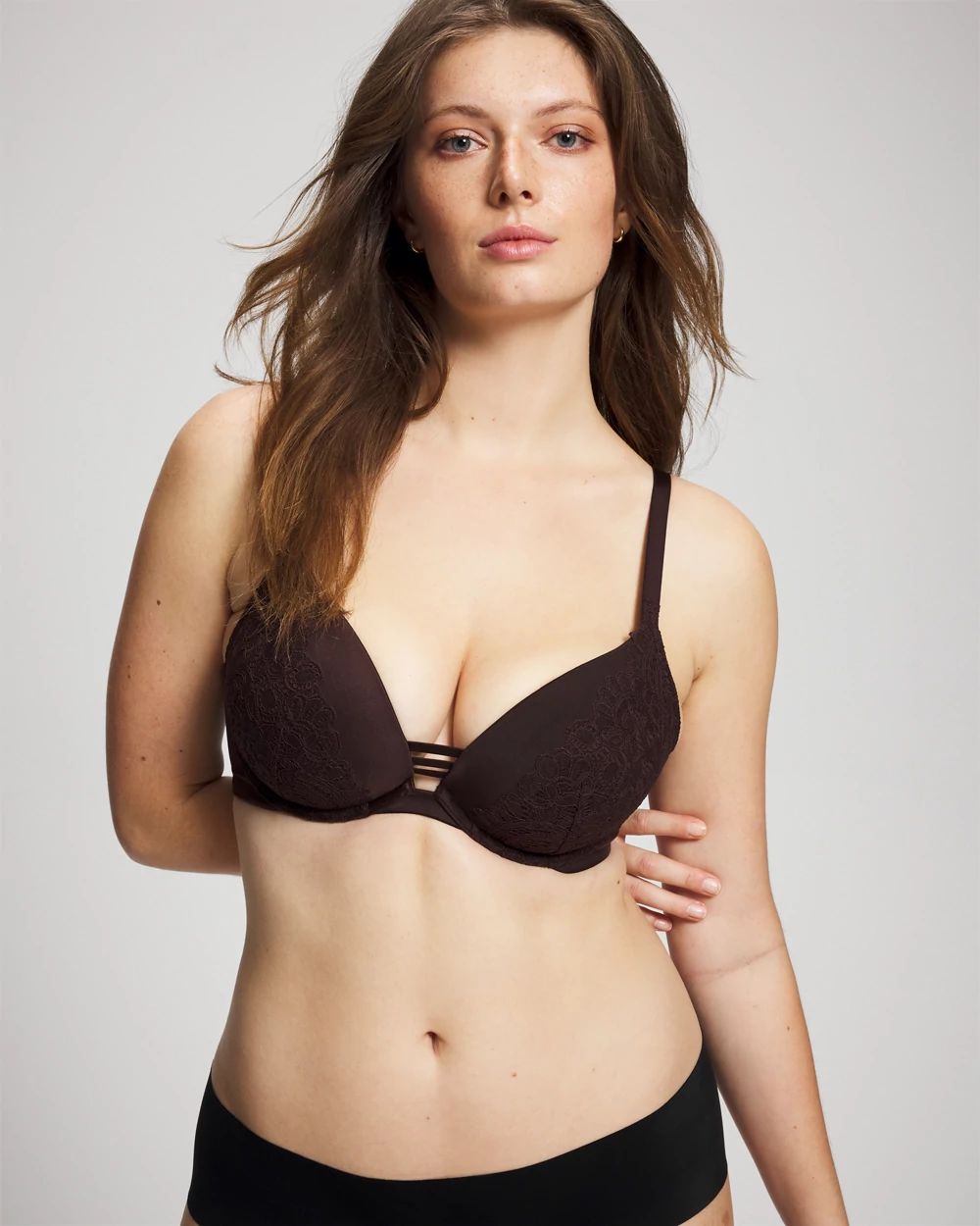 Push-up Plunge Bra with Lace