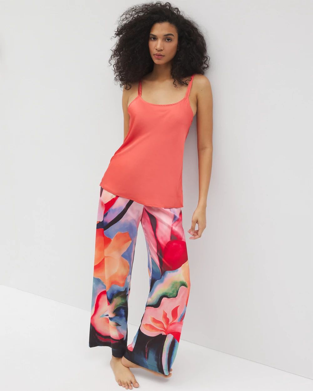 Satin Double Strap Pajama Cami