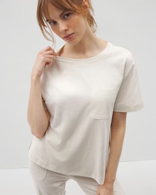 Short-Sleeve Pocket Pajama Tee