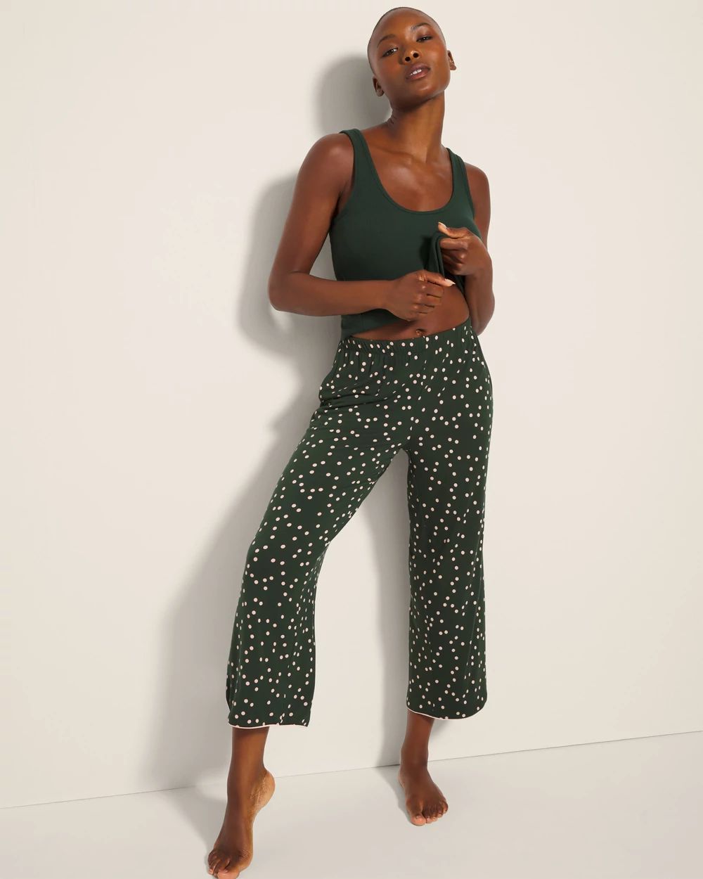 Cool Nights Cropped Pajama Pants
