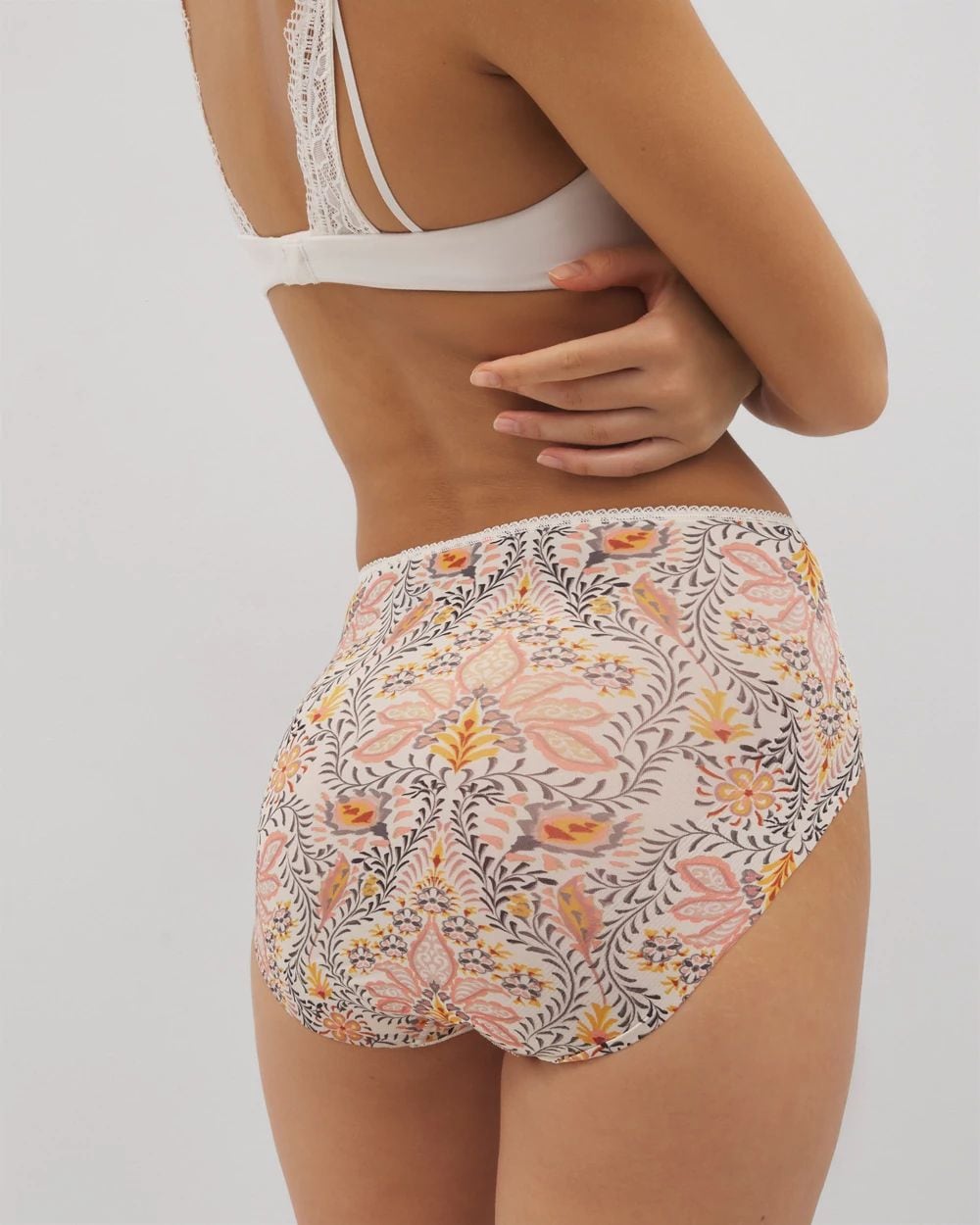 Vanishing Edge Microfiber Modern Brief Panty with Lace