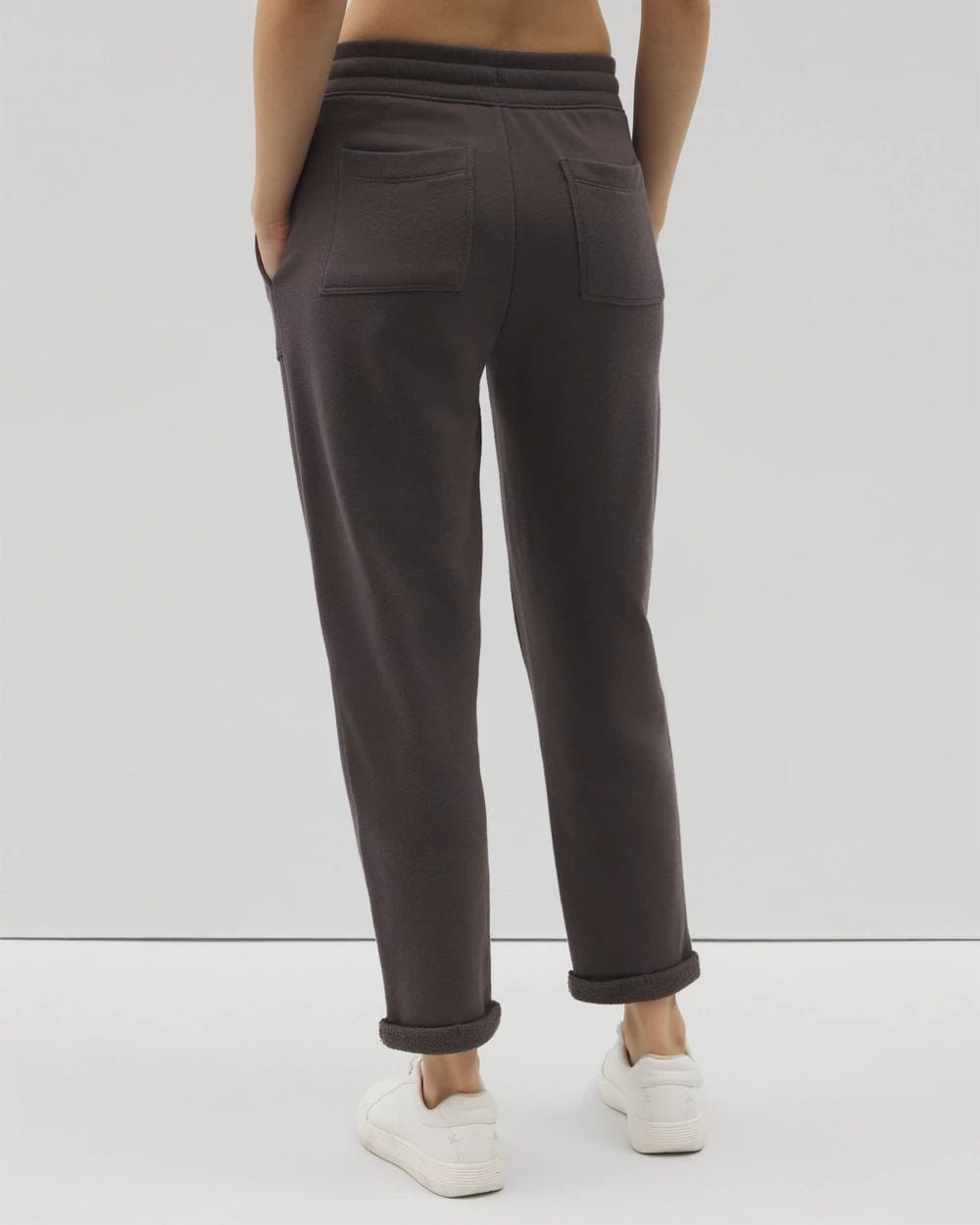 Cotton Terry Cropped Pants