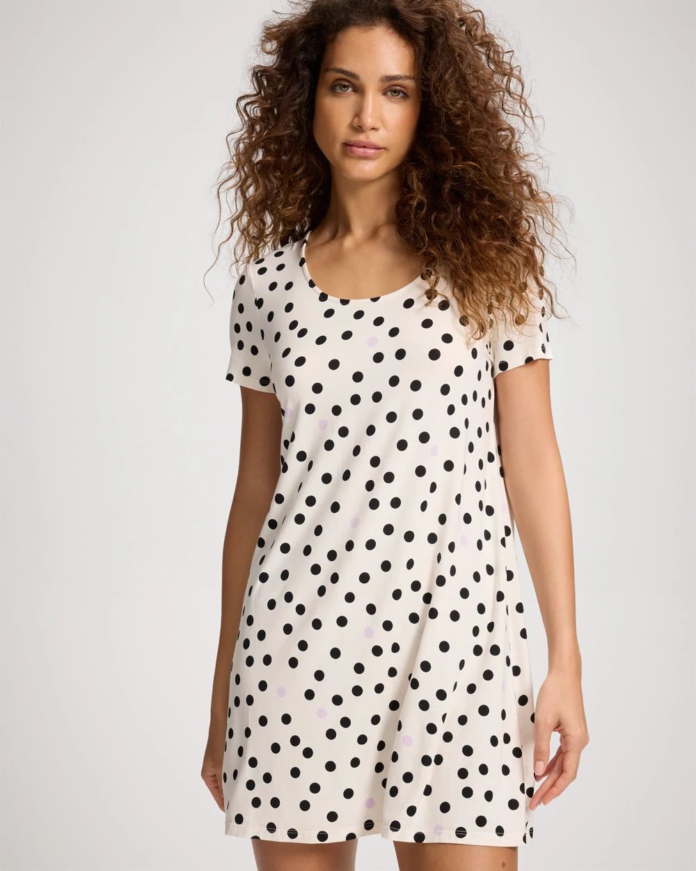 Short Sleeve Scoop Neck Sleepshirt