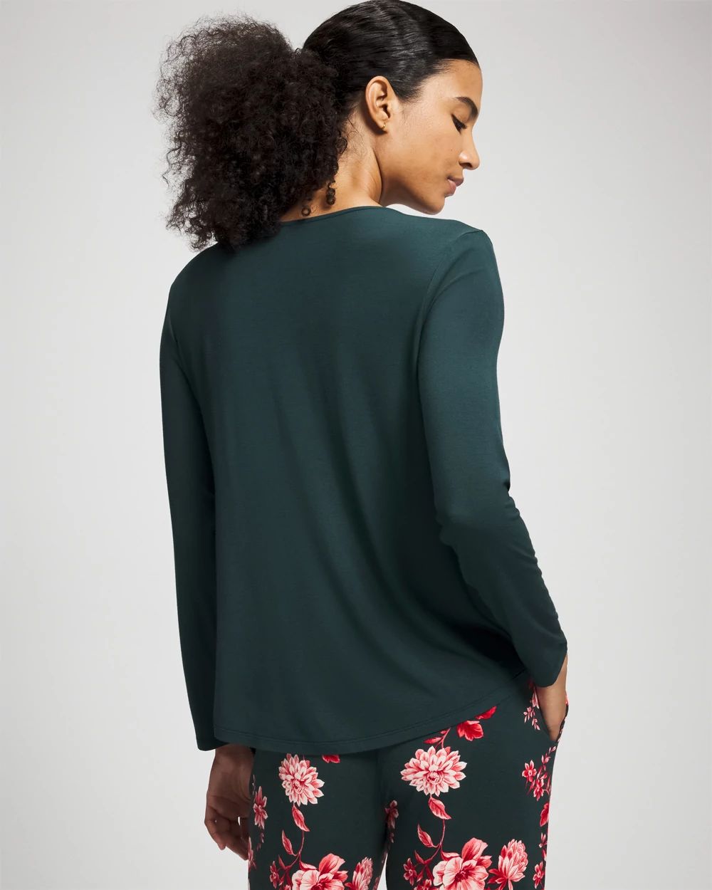 Classic Long Sleeve Pajama Top click to view larger image.