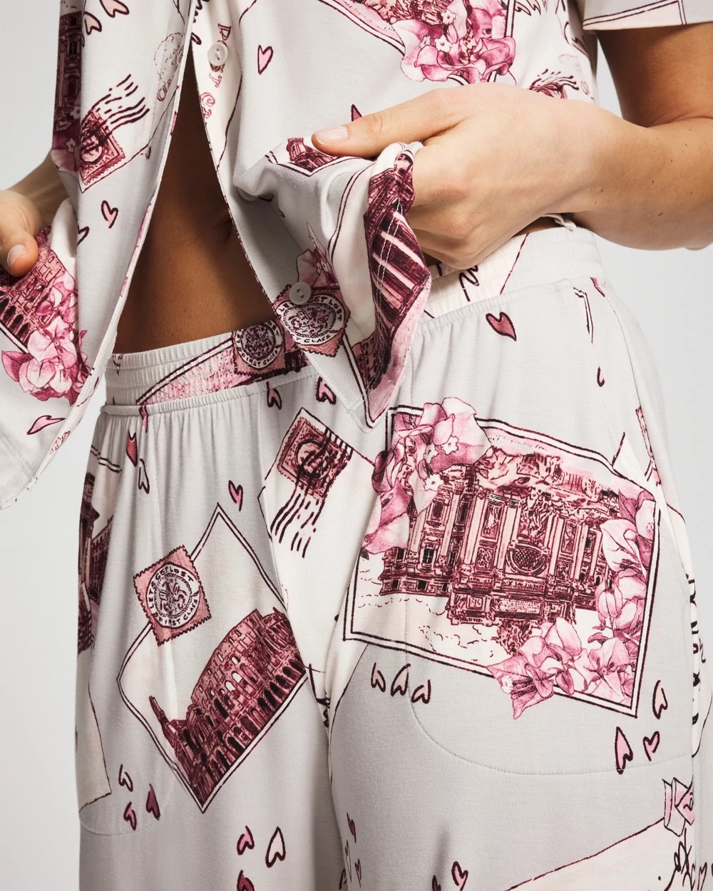 Cropped Pajama Pants