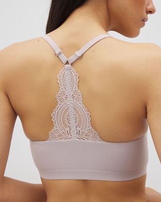 Racerback Bralette with Lace Back click to view larger image.