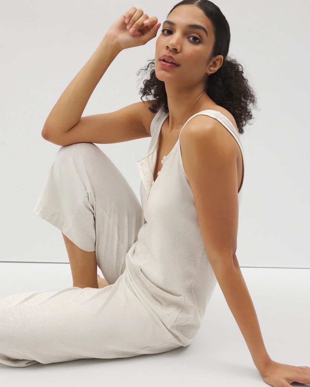 Most Loved Cotton Henley Jumpsuit