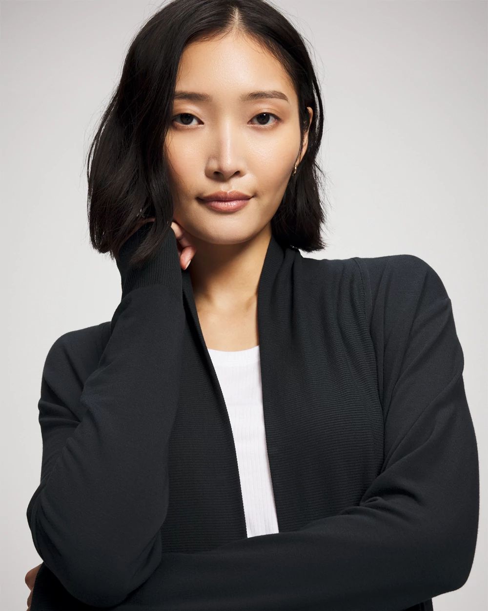 Ultrasoft Fleece Cardigan click to view larger image.