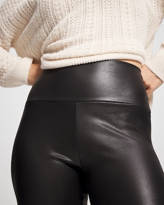 High Waist Faux Leather Legging click to view larger image.
