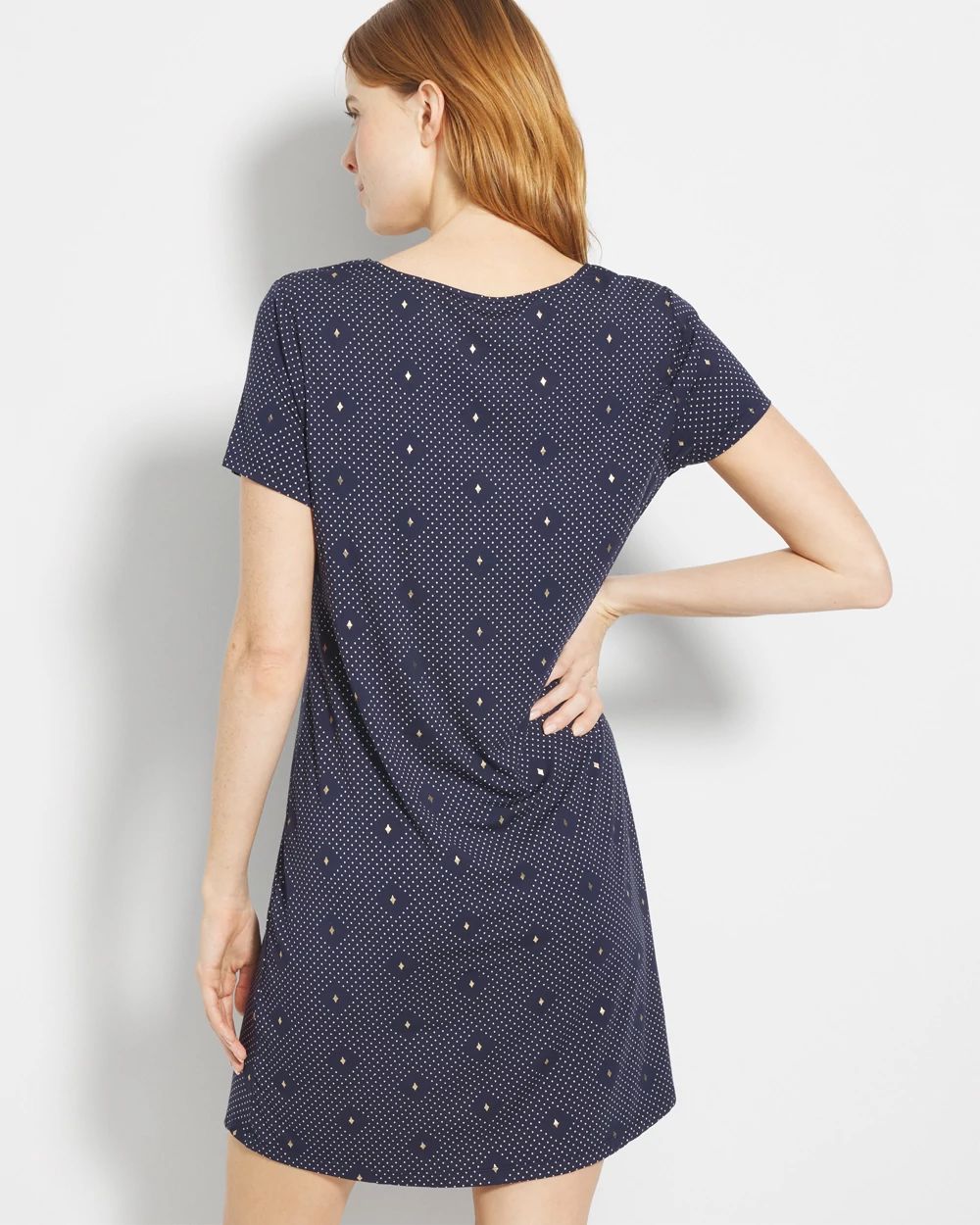 Cool Nights Short Sleeve Scoop Neck Sleepshirt