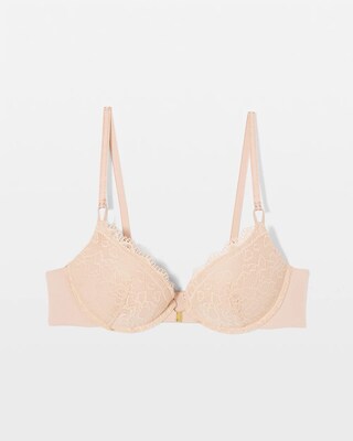 Push-Up Front-Close Bra with Lace click to view larger image.