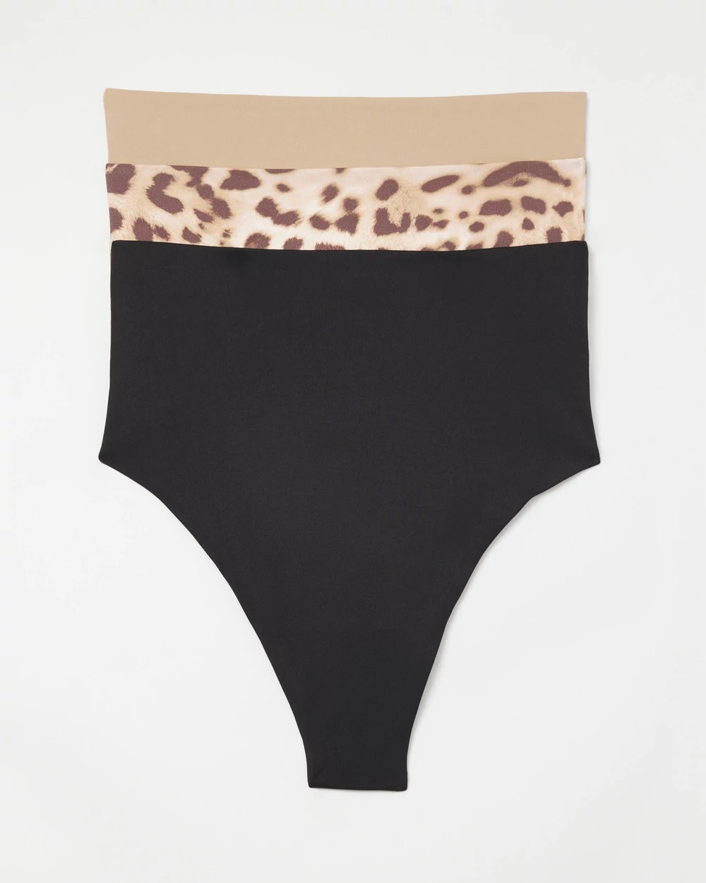 High-Waist Thong Panty 3 Pack