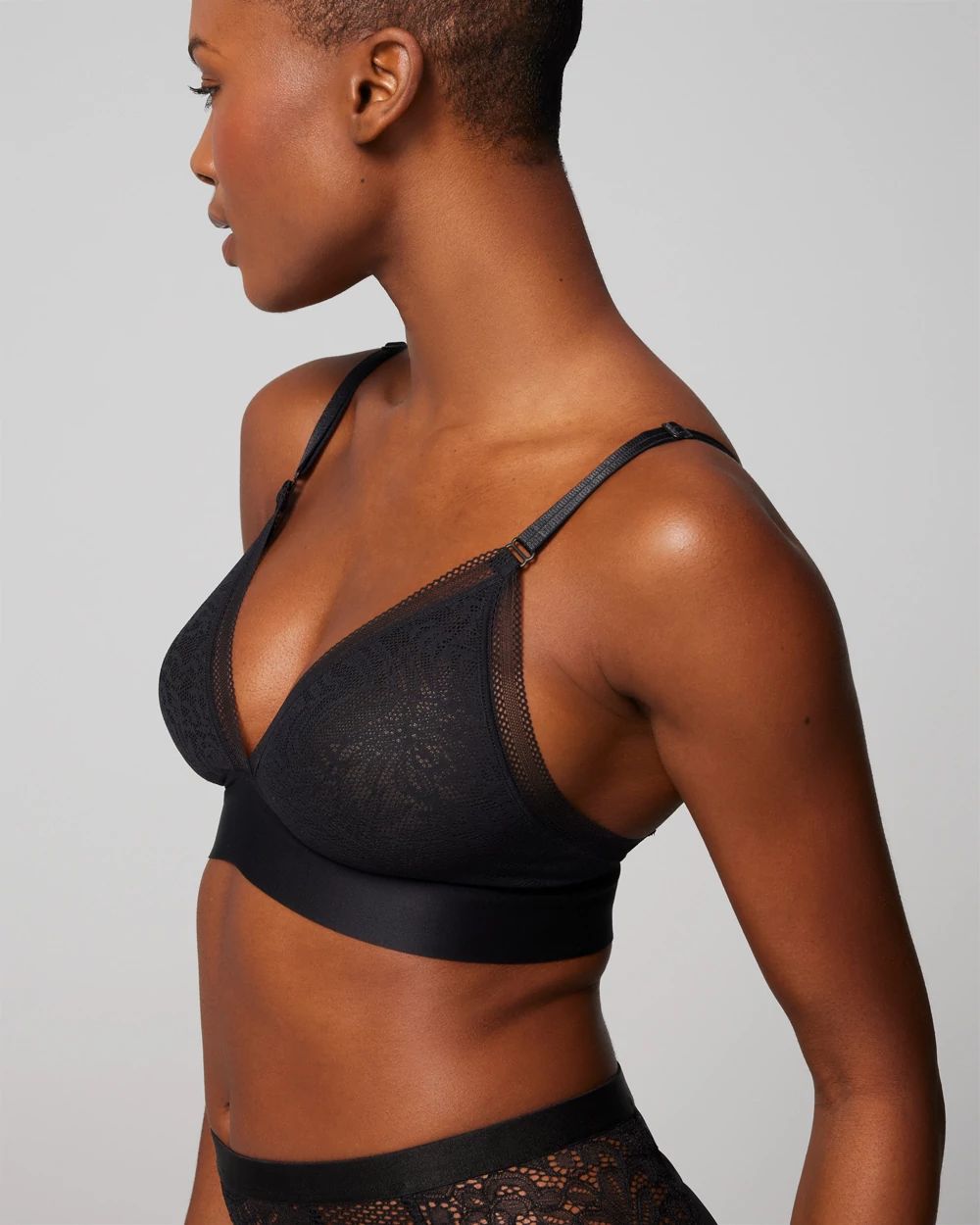 Triangle Bralette with Lace
