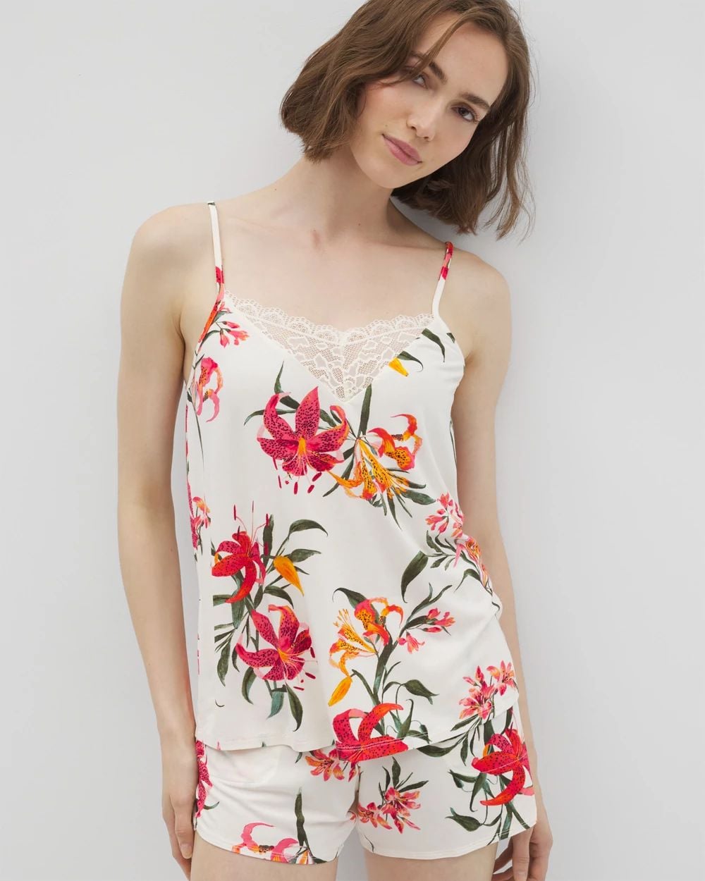 Cool Nights Lace Trim Pajama Cami