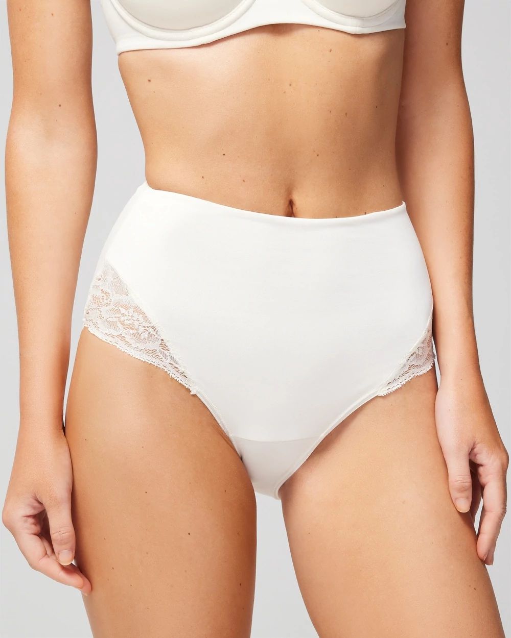Vanishing Tummy High-Waist Brief Panty with Lace