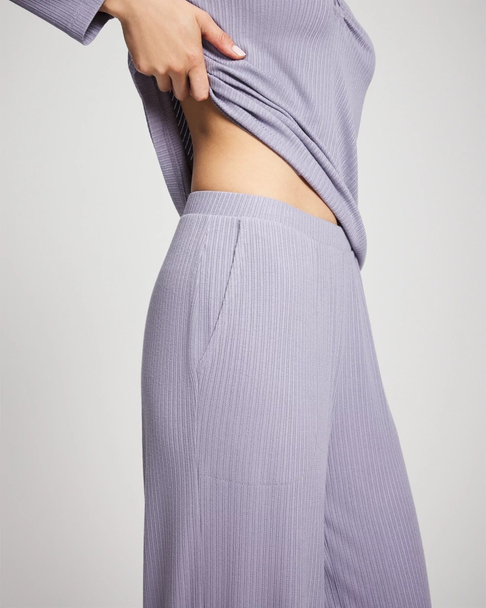 Pointelle Wide Leg Pajama Pant