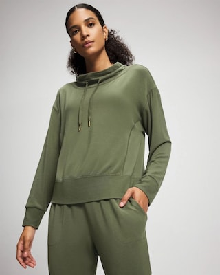 Ultrasoft Fleece Relaxed Funnel Neck Sweatshirt