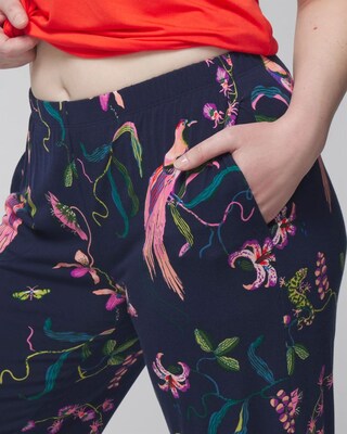 Cropped Pajama Pants click to view larger image.