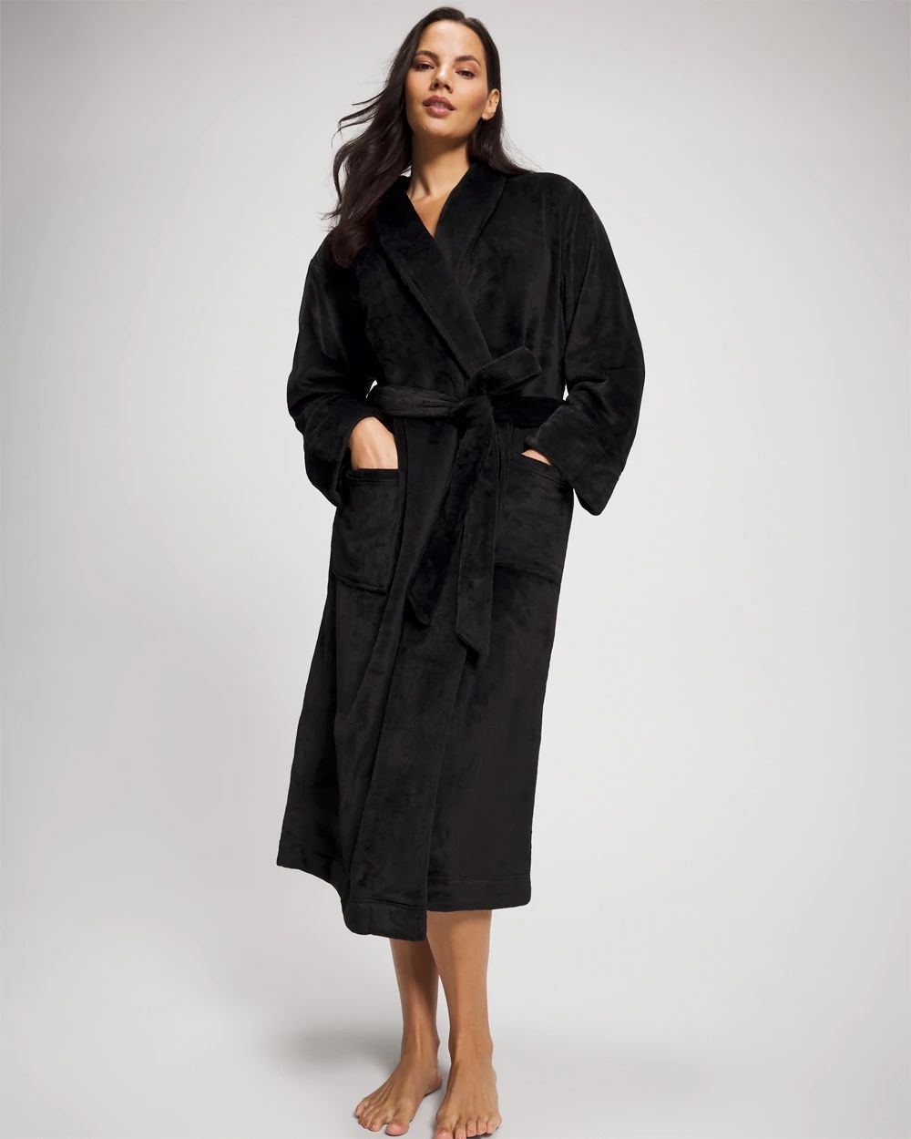 Plush Long Robe