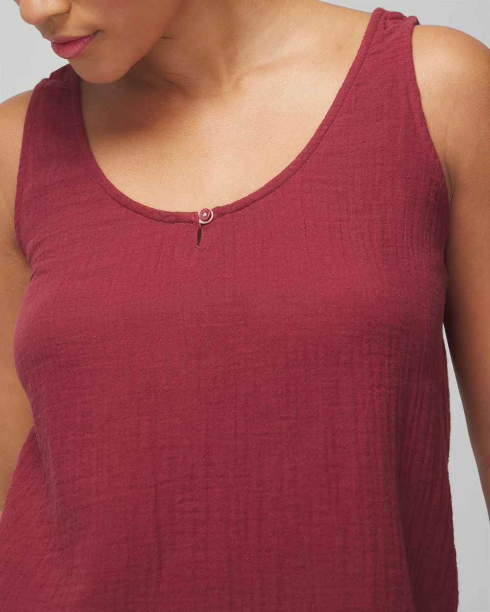Cotton Gauze Pajama Tank