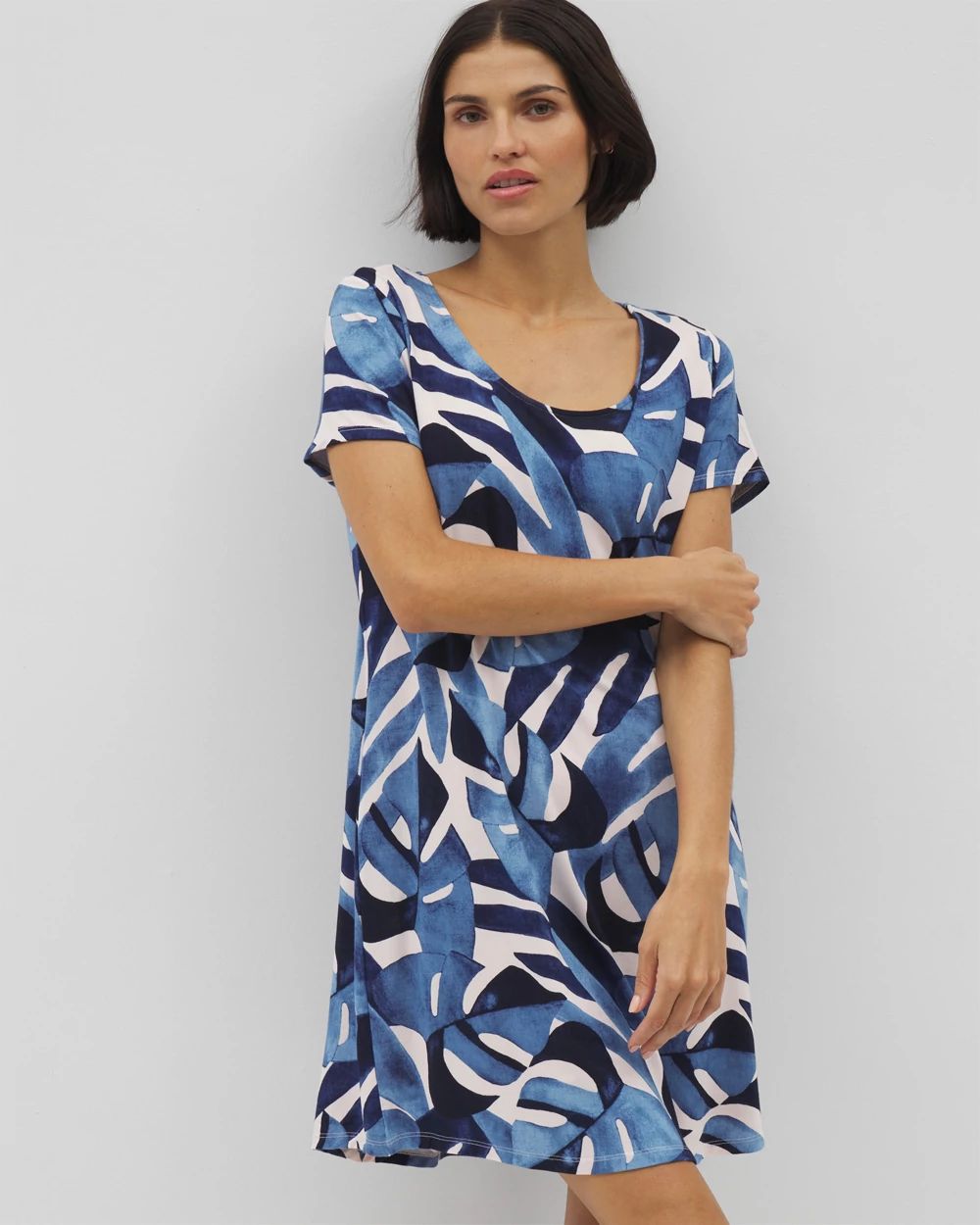 Cool Nights Short Sleeve Scoop Neck Sleepshirt
