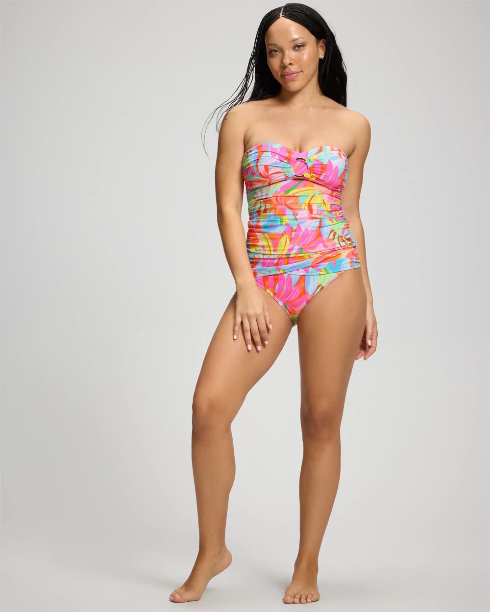 Bellissimo Botanica Draped Tankini Swim Top click to view larger image.