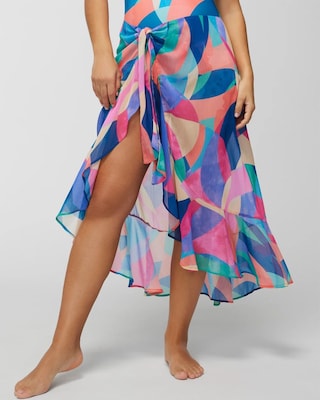 Full Circle Chiffon Ruffle Pareo