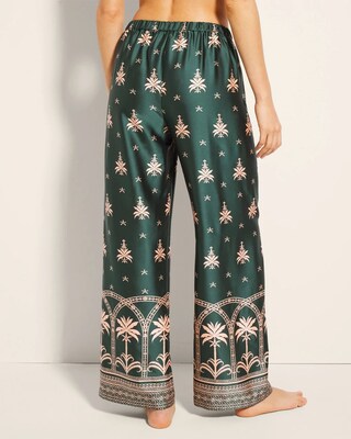 Wide-Leg Pajama Pants