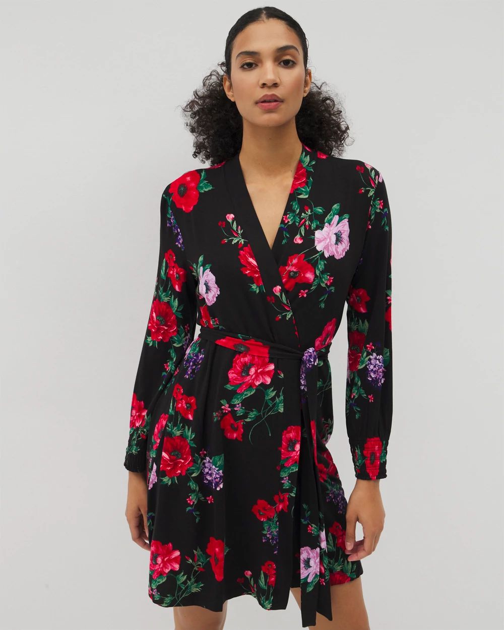 Cool Nights Long-Sleeve Short Robe