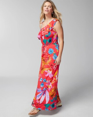 One-Shoulder Maxi Bra Dress click to view larger image.