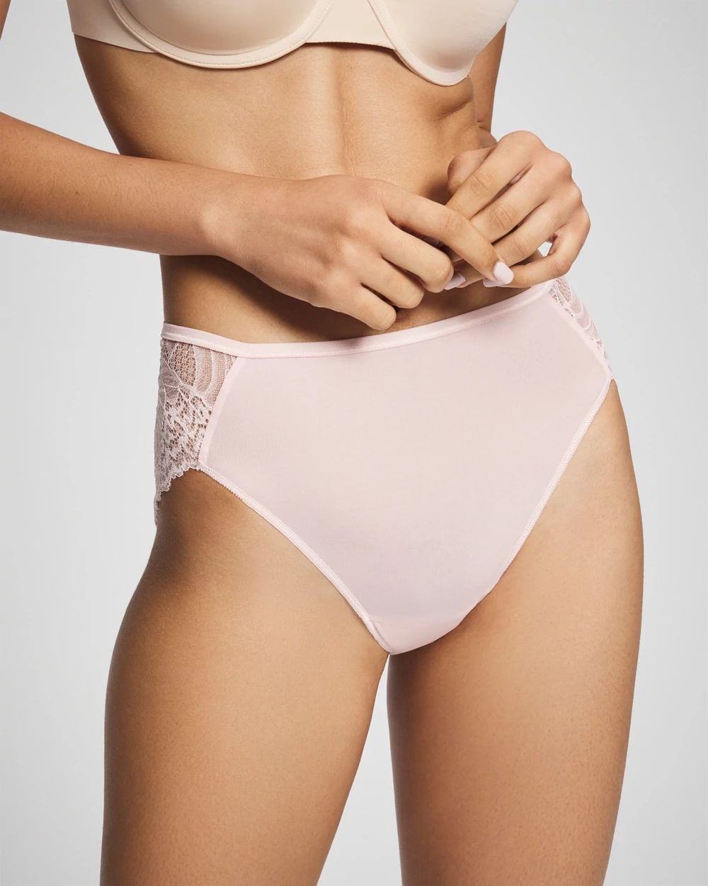 Vanishing Edge Lace Back High-Leg Panty