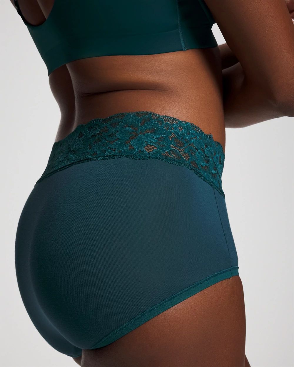 Brief Panty with Super Soft Signature Lace click to view larger image.