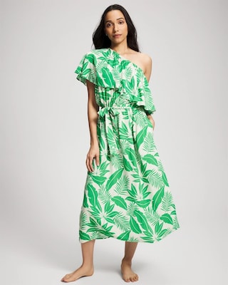 Island Time Ruffled Midi Dress