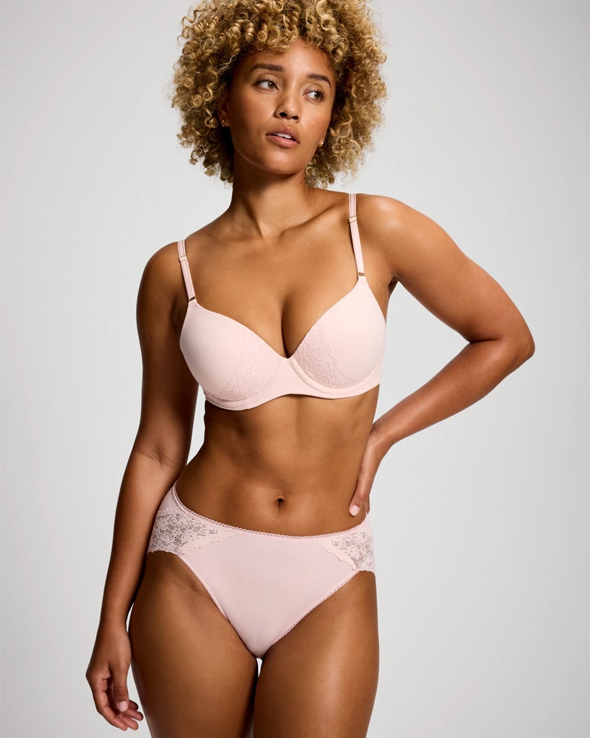 Soma Embraceable Perfect Coverage Lace Back Bra In Pink Size 34c | Women's Bras In Pretty Pink