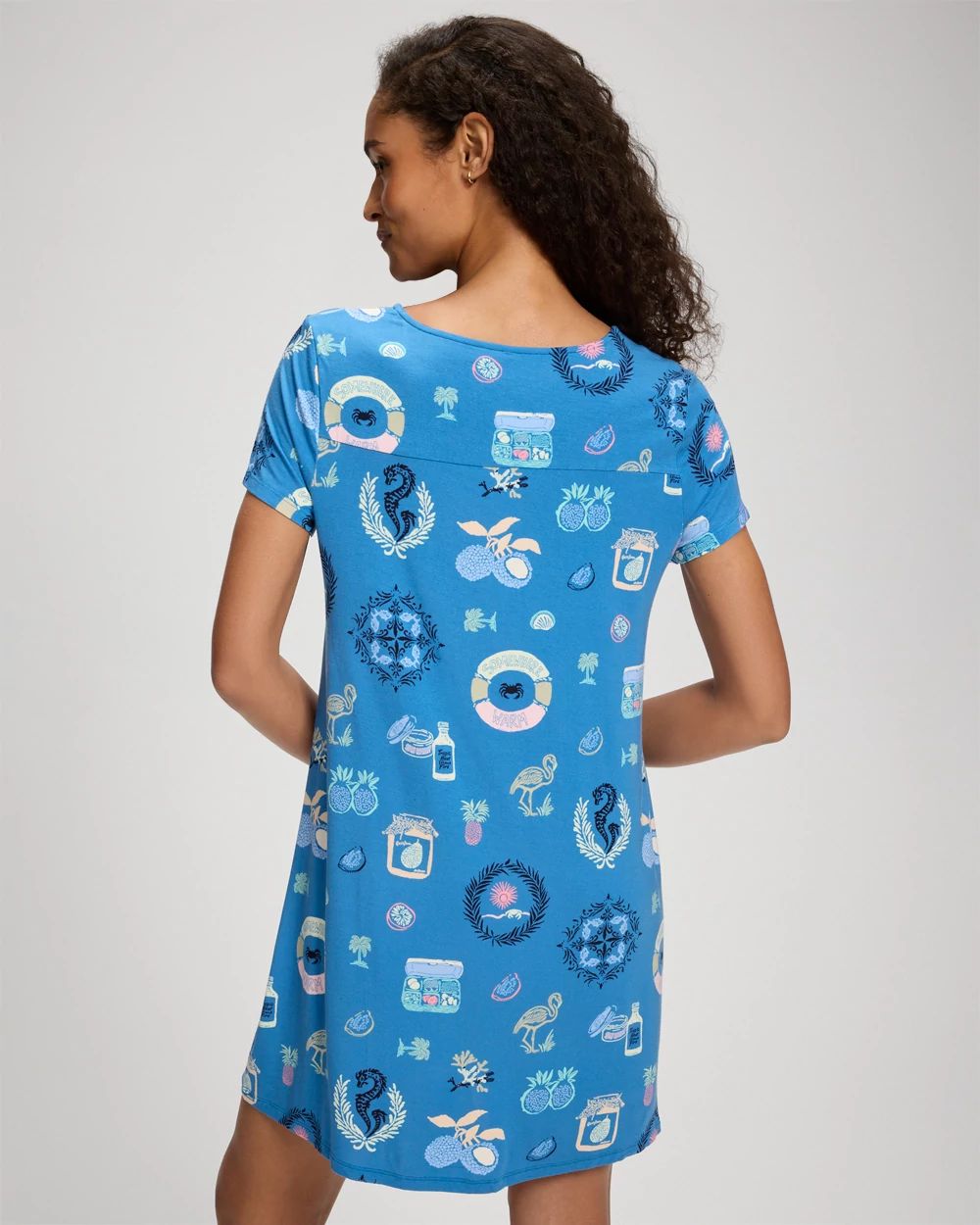 Short Sleeve Sleepshirt click to view larger image.