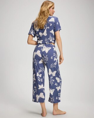 Cropped Pajama Pants click to view larger image.