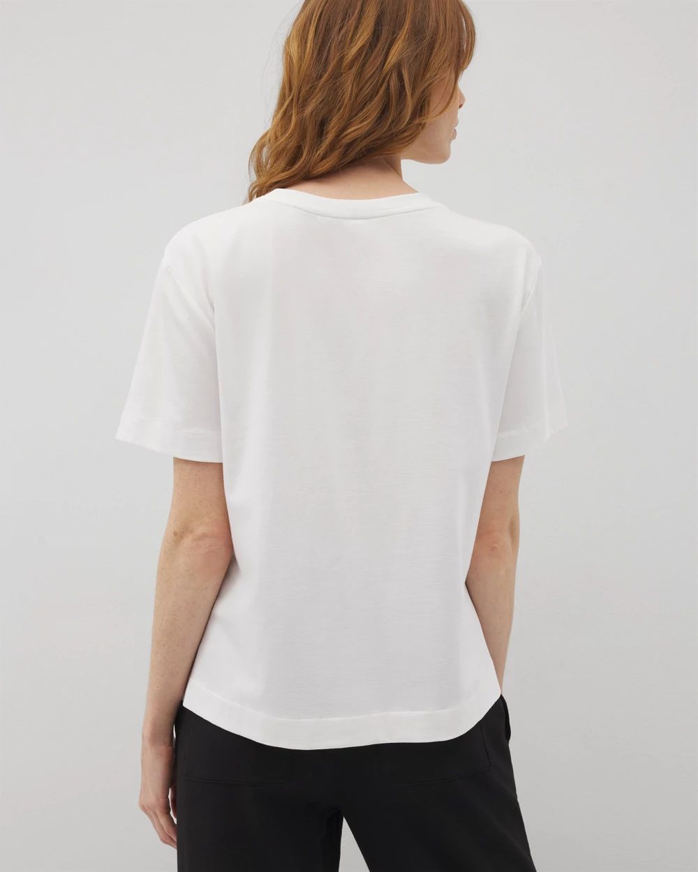 Most Loved Cotton Short-Sleeve Pocket Pajama Tee