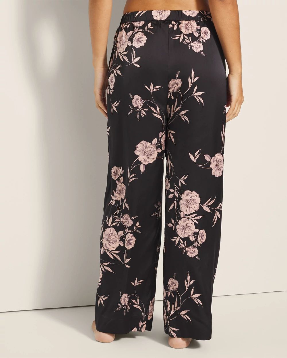 Satin Piped Pajama Pant