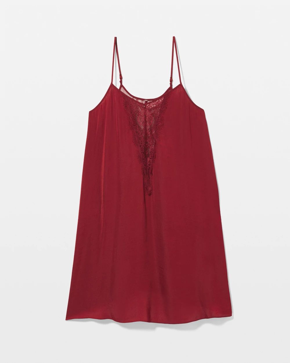 Crinkle Satin Lace Chemise
