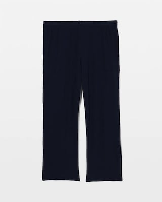 Lightweight Rib Knit Crop Pajama Pants click to view larger image.