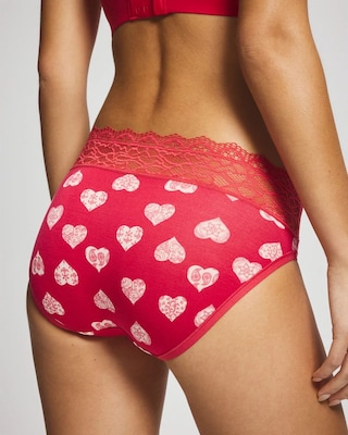 High-Leg Panty with Enchanting Lace click to view larger image.