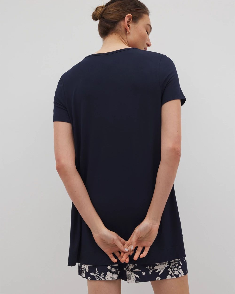 Cool Nights Short Sleeve Pajama Tunic Tee