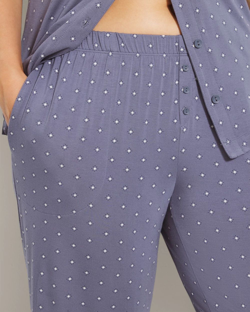Cropped Pajama Pants