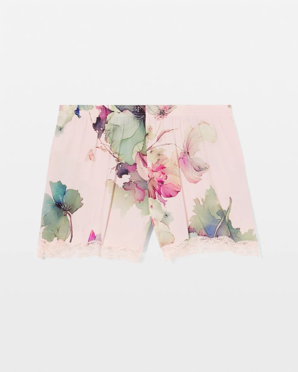 Cool Nights Lace-Trim Pajama Shorts