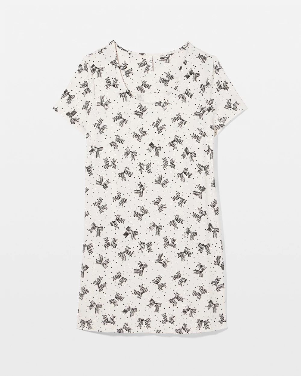 Short Sleeve Scoop Neck Sleepshirt click to view larger image.