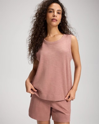 Slub French Terry Crew Neck Tank